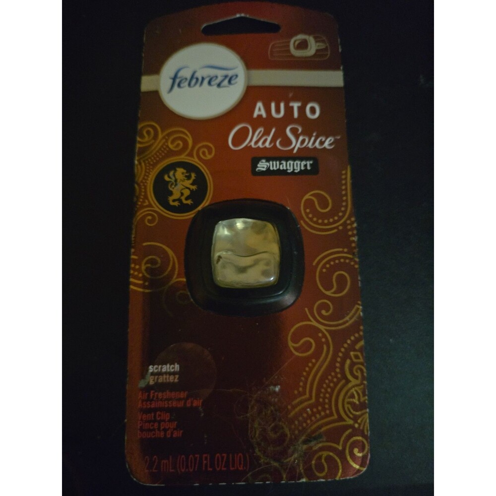 Febreze Auto - Car Vent Clip Air Freshener - Old Spice Swagger - 1 Count